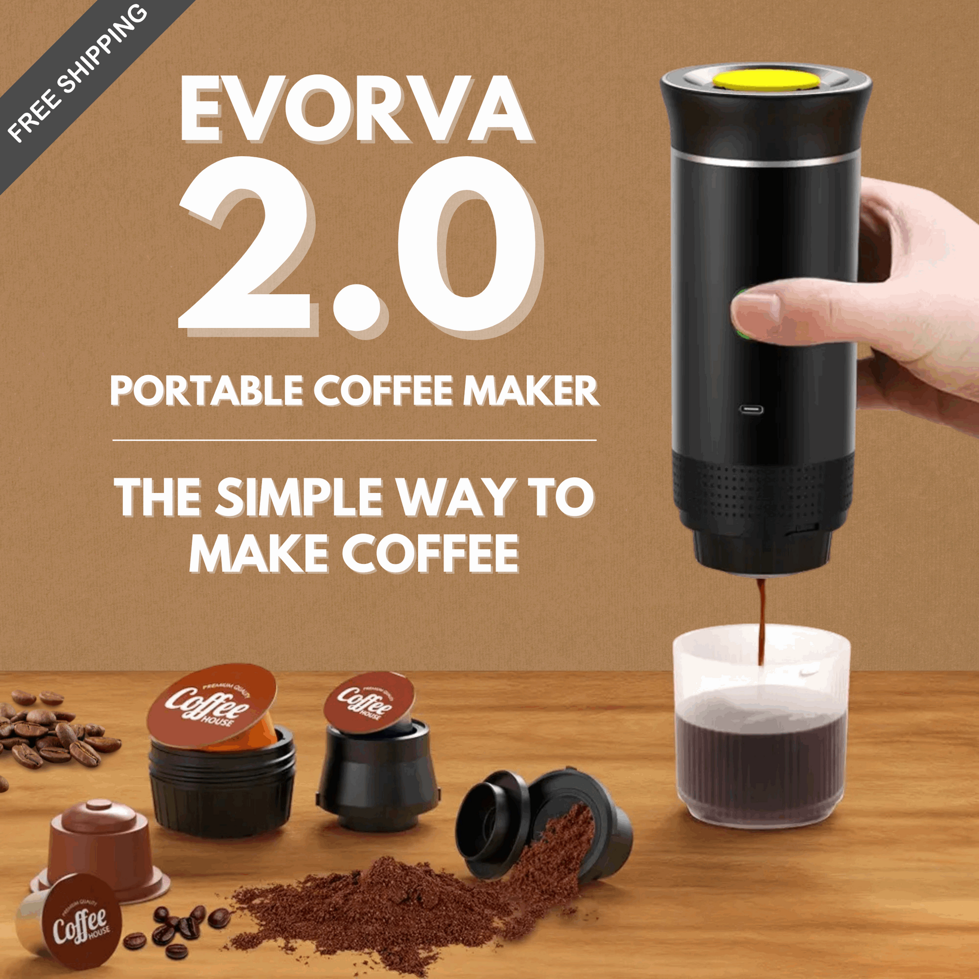 EVORVA Portable Coffee Maker